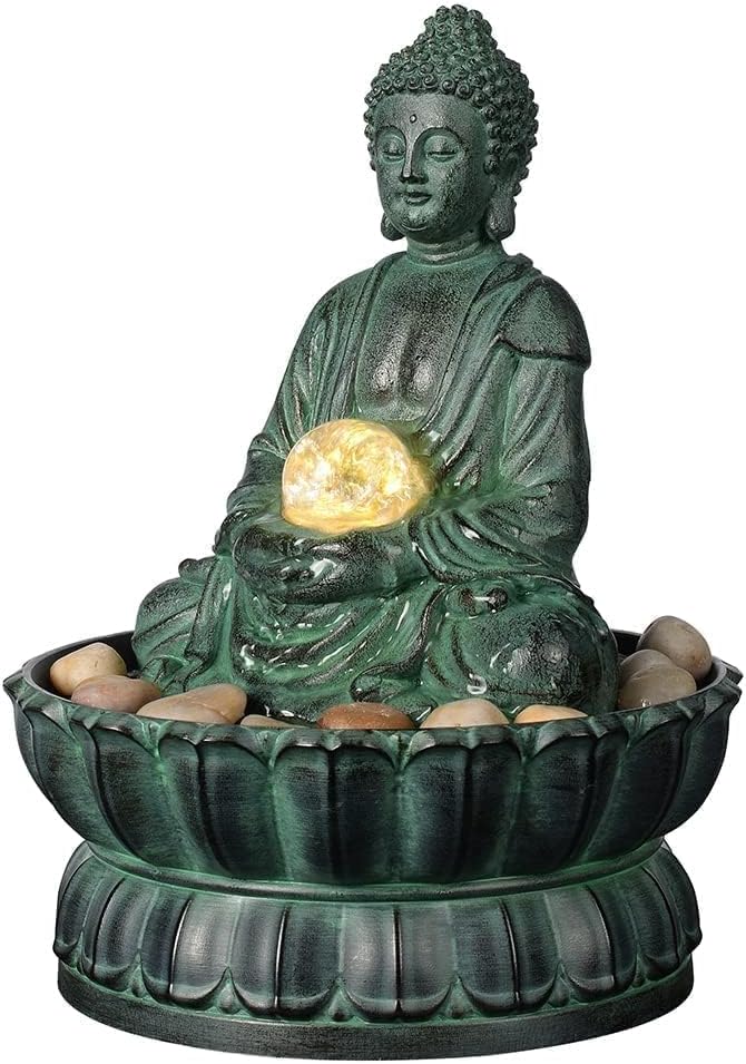 Buddha statue with peaceful water sounds for best gifts for anxiety.