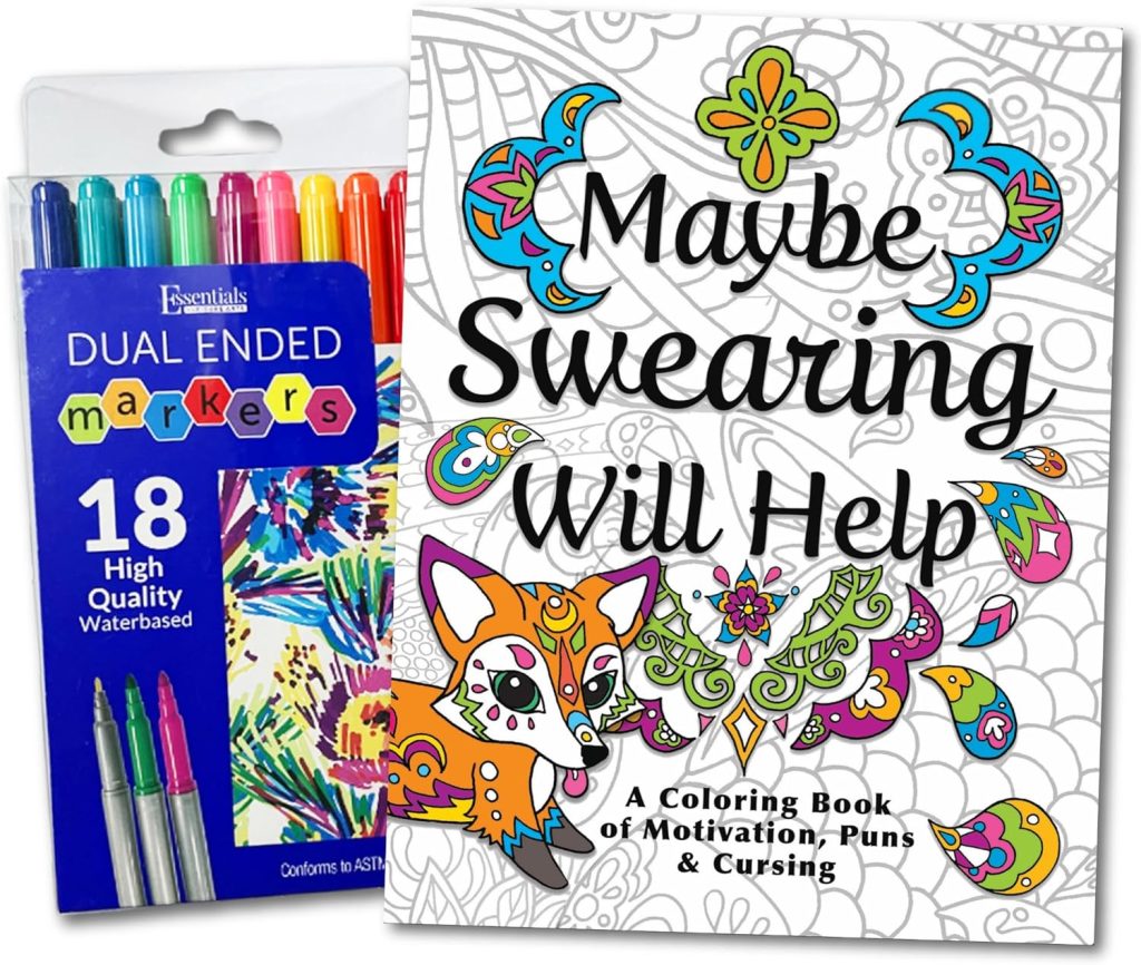 Swearing coloring best for best gifts for anxiety.